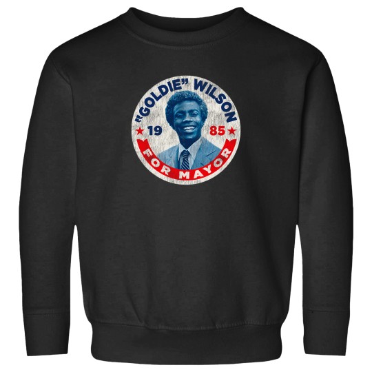 Discover Back To The Future Vote Goldie Wilson For Mayor Pin Worn Sweatshirts