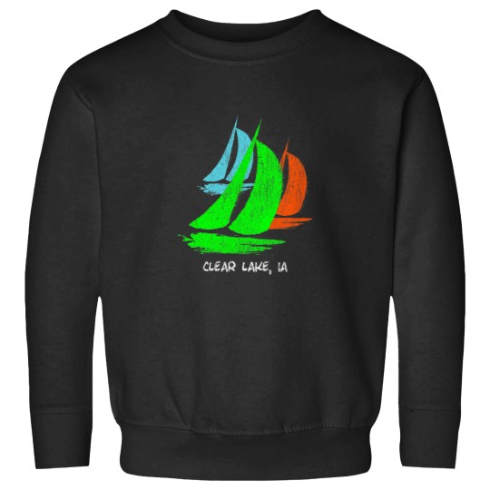 Discover 80s 90s Style Clear Lake IA Sailing Sweatshirts
