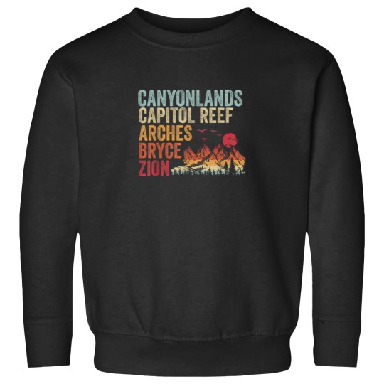 Discover Utah Souvenir Big 5 Utah Mighty Five National P Sweatshirts