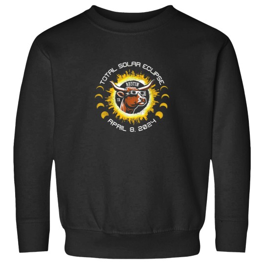 Discover Total Solar Eclipse 2024 Austin Texas Sweatshirts
