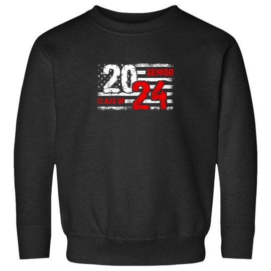 Discover Senior Class Of 2024 Seniors Grad Usa Flag 2024 Sweatshirts