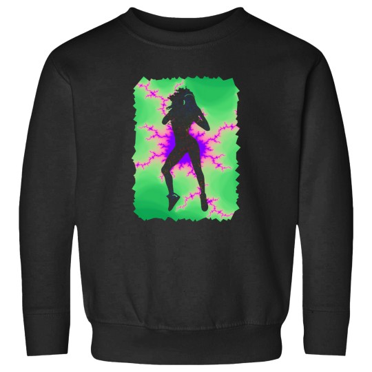 Discover Colorful Rainbow Dancer Fractal Art Silhouette For Nerds Or Birthday 11 Sweatshirts