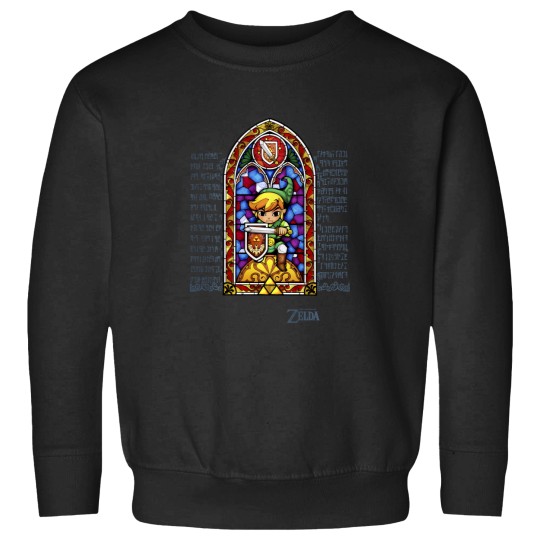 Discover Nintendo Zelda Stained Glass Protector Long Sleeve Tee Long Sleeve Sweatshirts