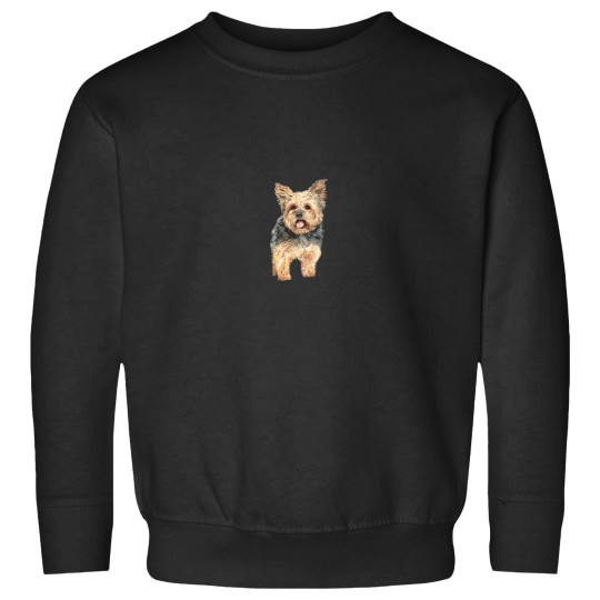 Discover Watercolor Yorkie Yorkshire Terrier Owners Long Sweatshirts