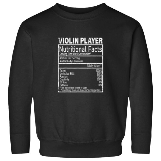 Discover Violin Player Facts Funny Violinist Music Player Sweatshirts