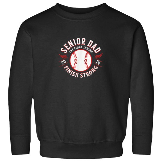 Discover Senior Dad Baseball 2024 The Final Inning Sweatshirts