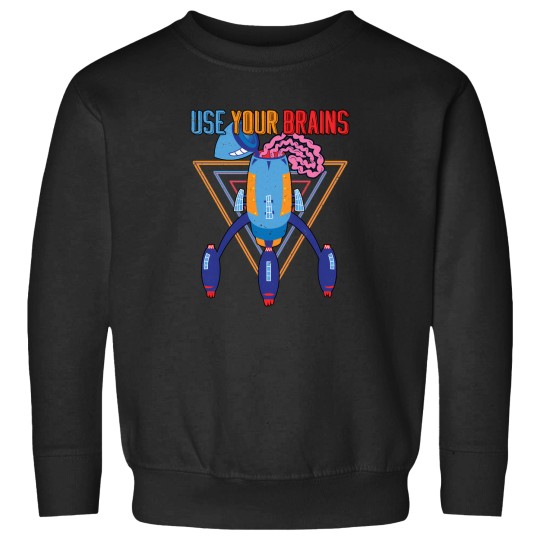 Discover Use Your Brains Space Ship Ufo - Quote Motivation Vintage - Atomic Age Space Age Style. 2722 Sweatshirts