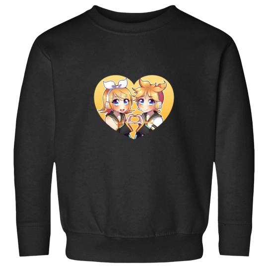 Discover VOCALOID - Kagamine Rin and Len Heart Sweatshirts