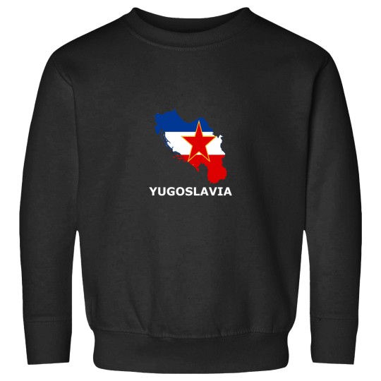 Discover Yugoslavia Map and Flag Pullover Hoodie Sweatshirts