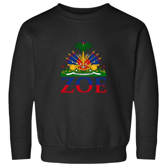Discover Zoe Cute Haiti Honored Flag Day Gift Sweatshirt Sweatshirts