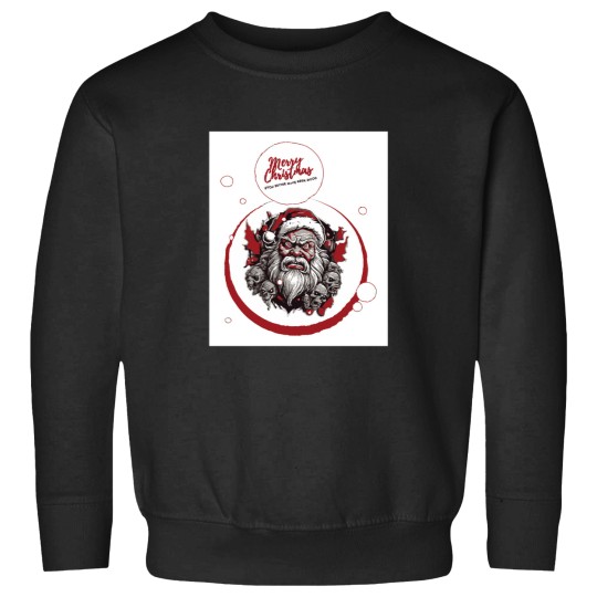 Discover Evil Santa Hoodie Merry Christmas T-Shirt Hoodie Apparel Holidays Seasonal Sweatshirts