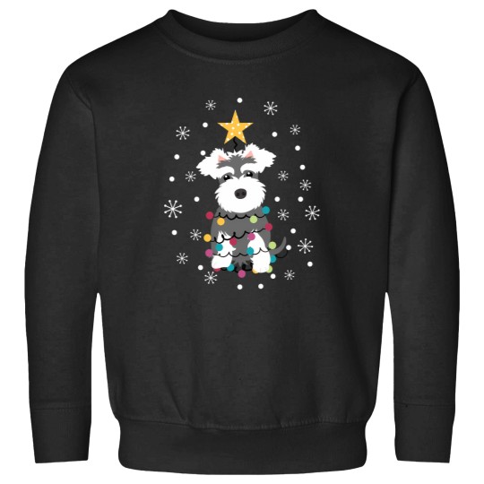 Discover Salt And Pepper Miniature Schnauzer Christmas Tree (1) Sweatshirts