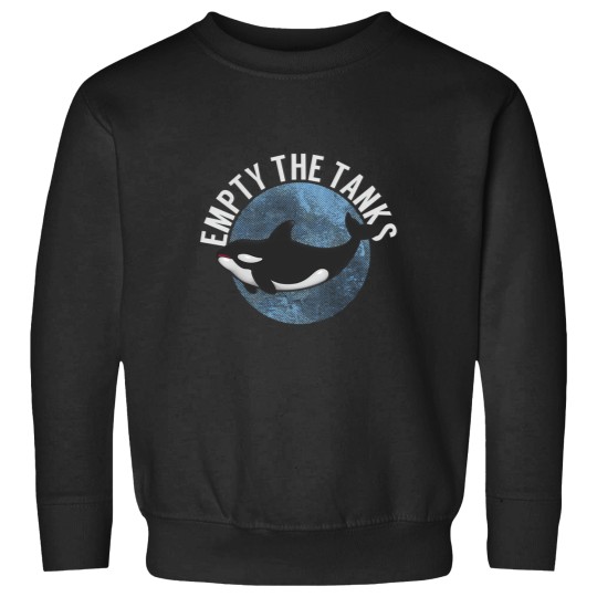 Discover Empty The Tanks Killer Whale Orca Eco-Friendly Graphic Sweatshirts