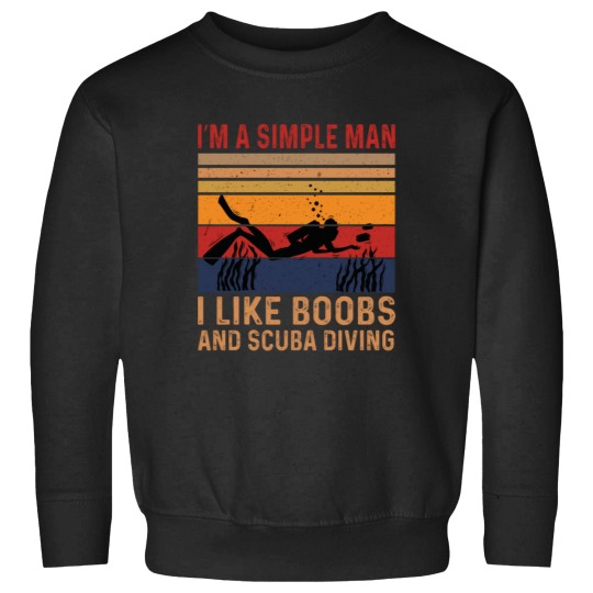 Discover Simple Man Diving Diver Breasts Water Sport Sweatshirts