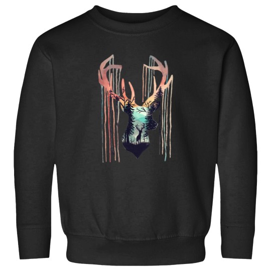 Discover Elk Watercolor Animal Slihouette  Classic T-Shirt Sweatshirts