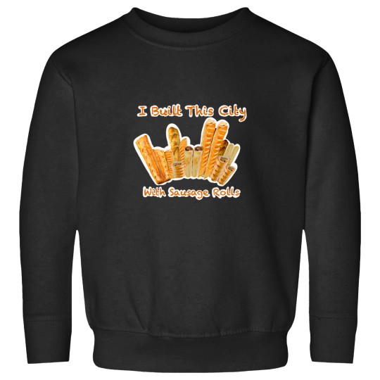 Discover Yes Mate! I Built This City With Sausage Rolls, Sausage Roll Cityscape Sweatshirts