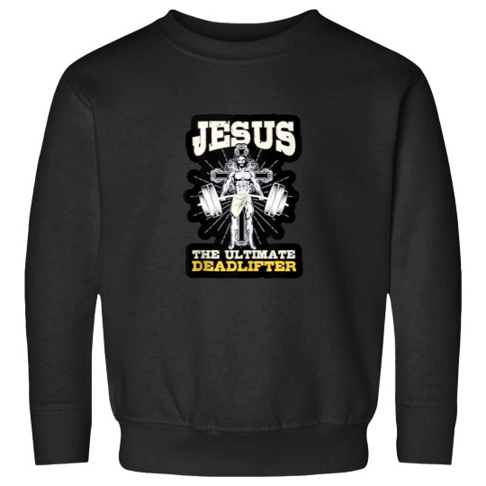 Discover Vintage Jesus The Ultimate Deadlifter Funny Chri Sweatshirts