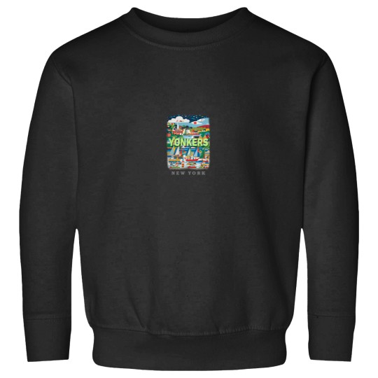 Discover Yonkers New York NY Riverside Charm SD626 Long S Sweatshirts