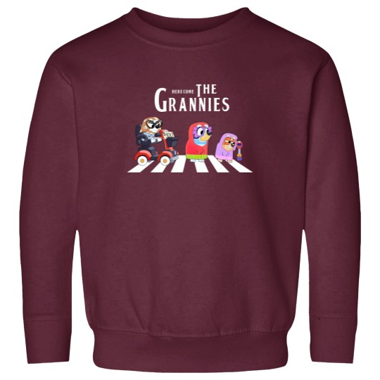 Discover Blue And Bingo Here Come The Grannies Sweatshirts, Grannies Sweatshirts, Blue Heeler Family