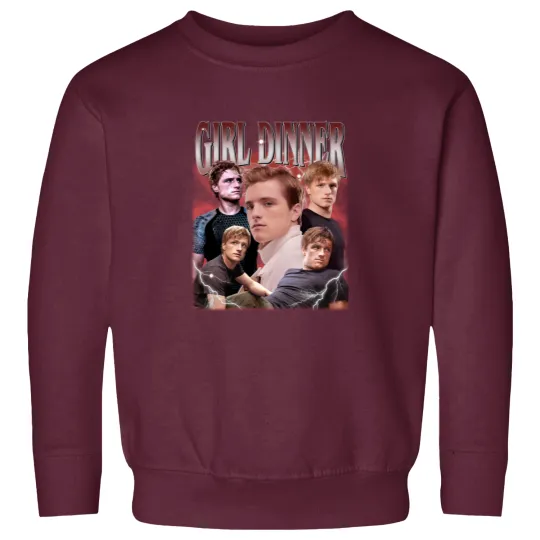 Discover Vintage Josh Hutcherson Sweatshirts Sweatshirts, Peeta Mellark Sweatshirts, Girl Dinner Sweatshirts