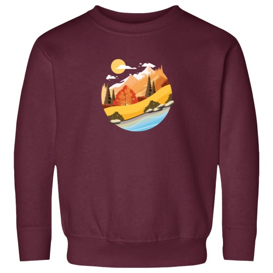 Discover Mountain Vibes Unisex V Neck Sweatshirts
