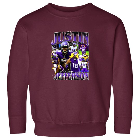 Discover Vintage 90s Graphic Style Justin Jefferson Sweatshirts