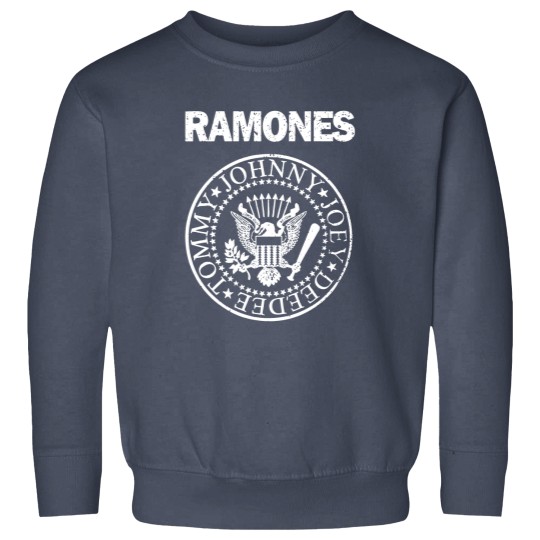 Discover RAMONES Presidential Seal Distressed Logo GRAY/white Sweatshirts New S-5XL
