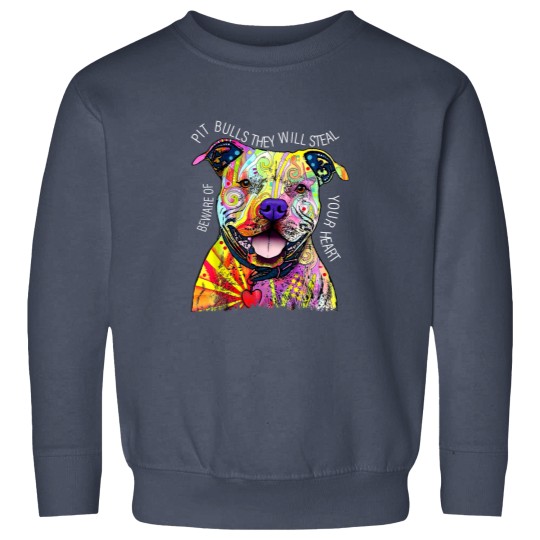 Discover Beware Pitbull They Will Steal Your Heart Sweatshirts, Pit Bull Sweatshirts