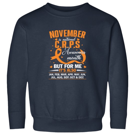 Discover In November We Wear Orange Ribbon CRPS Awareness Month / Day Sweatshirts