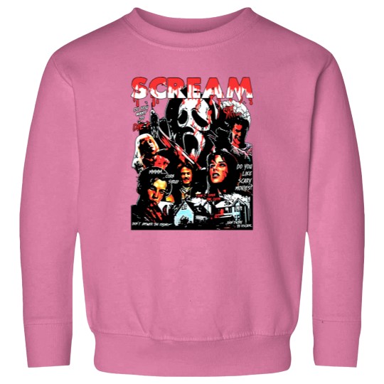 Discover Scream Vintage Halloween Sweatshirts, Horror Movie Sweatshirts, Scream Merch