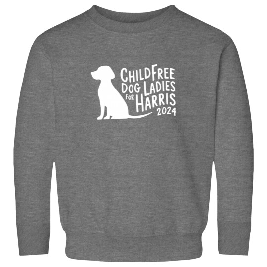 Discover Childfree Dog Ladies Sweatshirts, Harris 2024 Cat Sweatshirts, Funny Kamala Harris Graphic Sweatshirts
