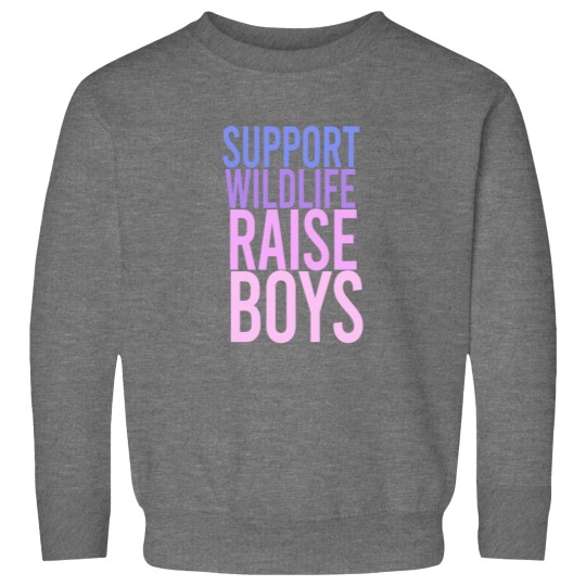 Discover Support Wildlife Raise Boys Fitted Sweatshirts