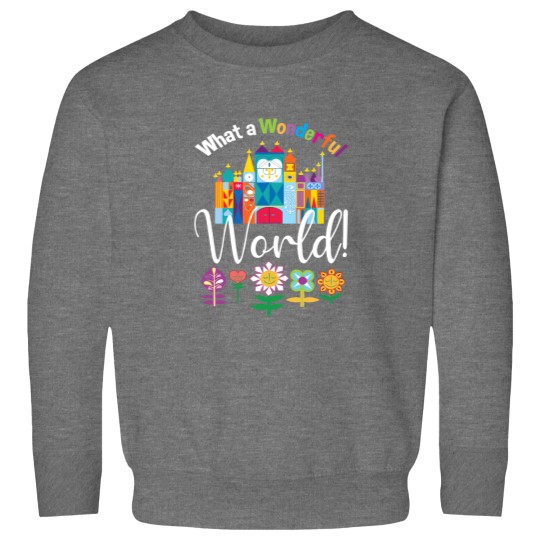 Discover What a Wonderful World Fitted Sweatshirts