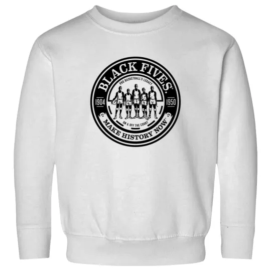 Discover Negro Basketball League Black Fives Team Logo Mens Sweatshirts