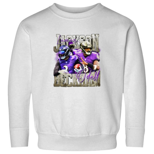 Discover Lamar Jackson OBJ Odell Beckham Jr Baltimore Football Sweatshirts, Ravens Football Sweatshirts