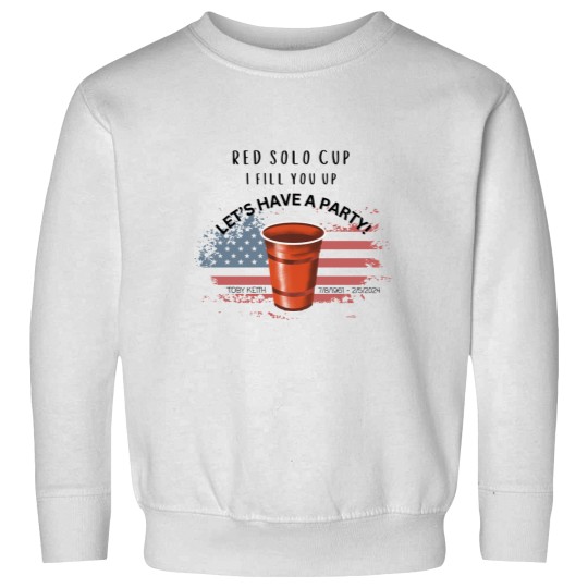 Discover Toby Keith Sweatshirts, Rememberance of Toby, Red Solo Cup