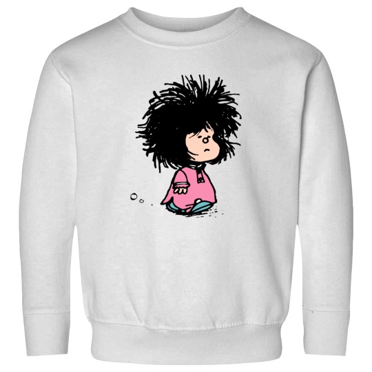 Discover Mafalda with newly-raised disheveled nightgown Quino argentina cartoon Sweatshirts