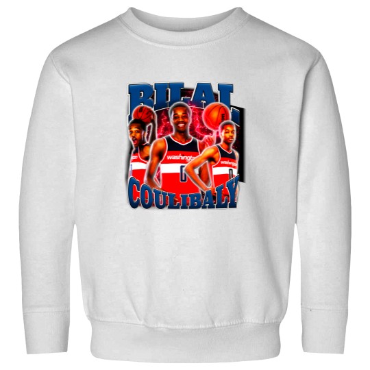 Discover Bilal Coulibaly Vintage  Retro 90's Sweatshirts Basketball Player Bilal Coulibaly Vintage Sweatshirts Sweatshirts Vintage Bootleg Basketball Sweatshirts Sweatshirts
