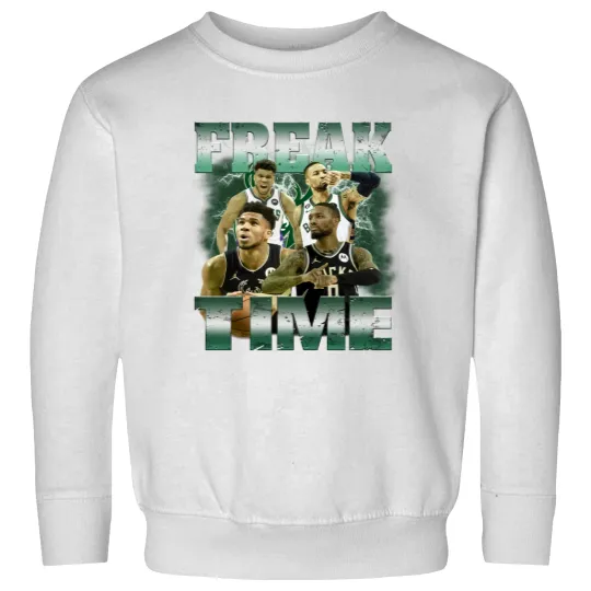 Discover Damian Lillard Sweatshirts, Bucks Freak Time Sweatshirts