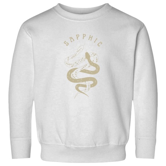 Discover Sapphic Sweatshirts, Mystical Sapphic Snakes, Boho Celestial