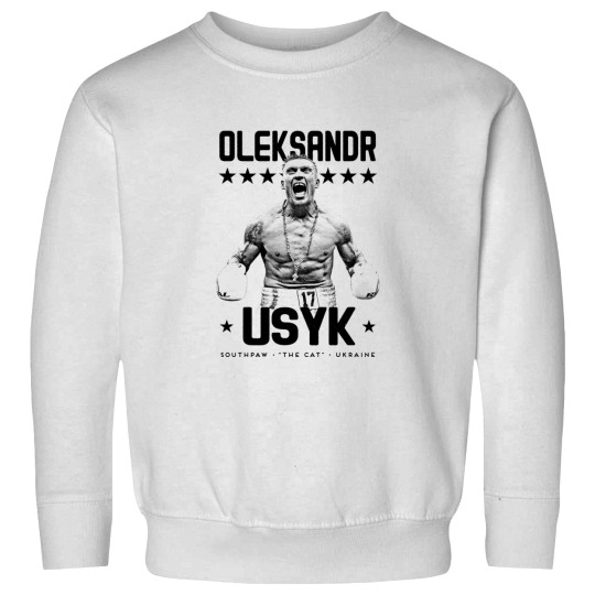 Discover Affiche de boxe Oleksandr Le chat Usyk Sweatshirts