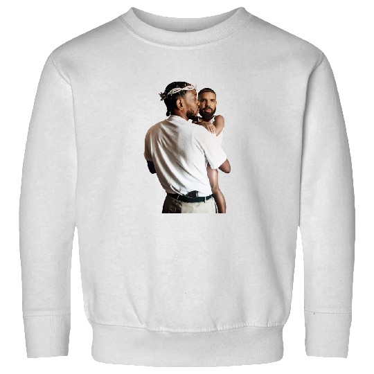 Discover Kendrick Lamar Holding Baby Drake Unisex Cotton Sweatshirts