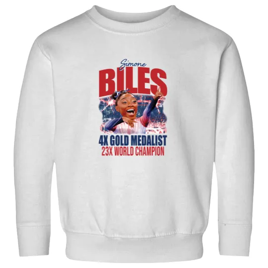 Discover Simone Biles Summer Olympic Games Bootleg Sweatshirts, 2024 Olympics