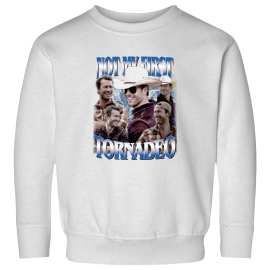 Discover Not My First Tornado 90s Vintage Sweatshirts, Glen Powell Sweatshirts, Tyler Owens Sweatshirts