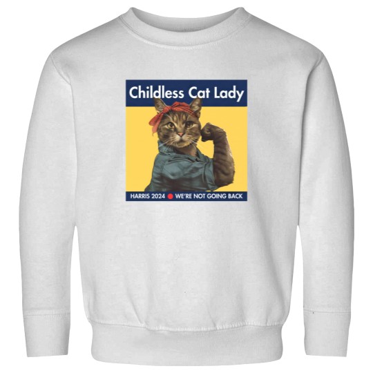 Discover Harris 2024 Sweatshirts | Childless Cat Lady | Kamala Harris Sweatshirts