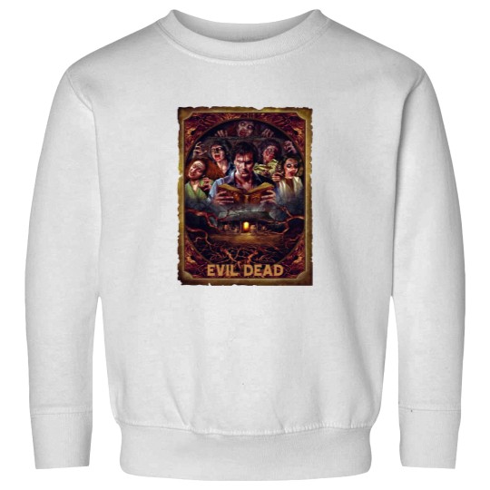 Discover Movie Art, Evil Dead Necronomicon by Peter Panyis, Black Cotton Mens Sweatshirts
