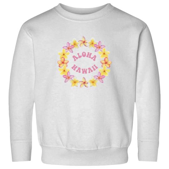Discover Aloha Hawaii Flower Lei Sweatshirts