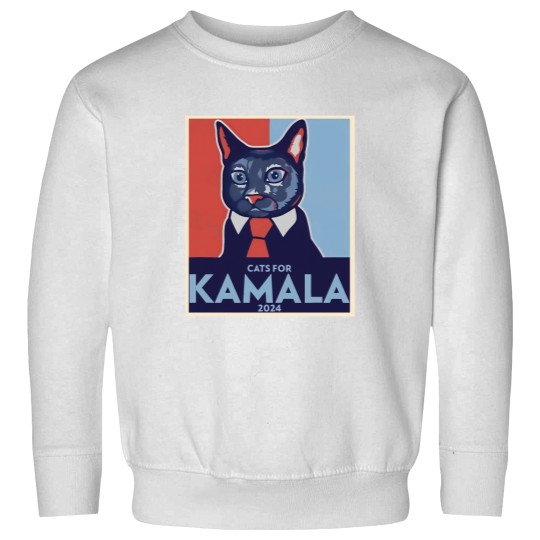 Discover Cats for Kamala 2024 Unisex Sweatshirts