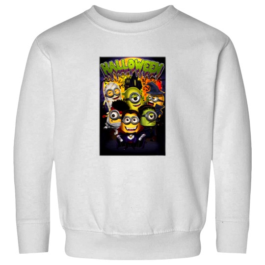 Discover Unisex Halloween Minions Jersey Short Sleeve Sweatshirts