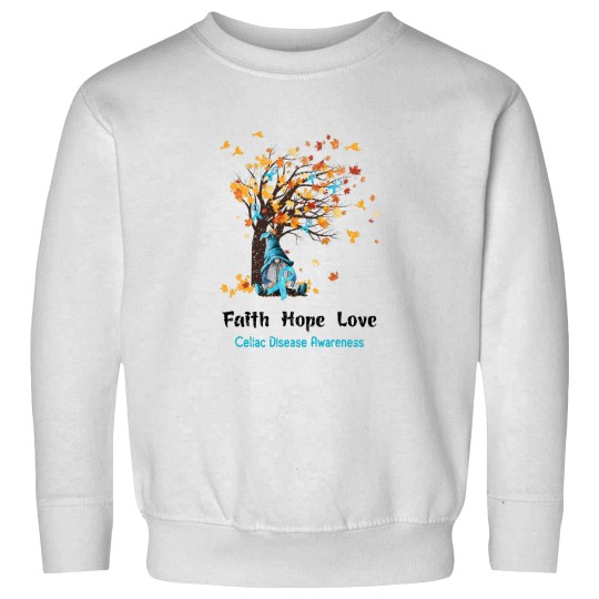 Discover Celiac Disease Awareness Faith Hope Love Sweatshirts